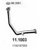 DAIHA 1740187659 Exhaust Pipe